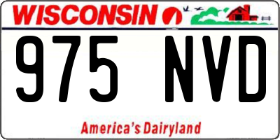 WI license plate 975NVD