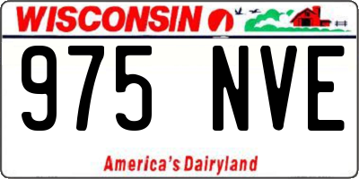 WI license plate 975NVE