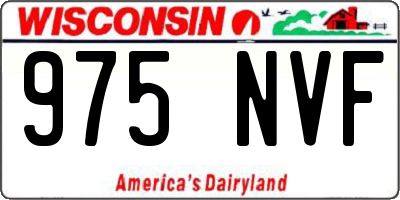 WI license plate 975NVF