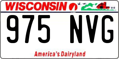 WI license plate 975NVG
