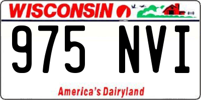 WI license plate 975NVI