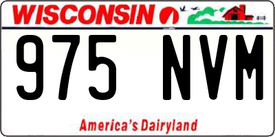 WI license plate 975NVM