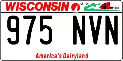 WI license plate 975NVN