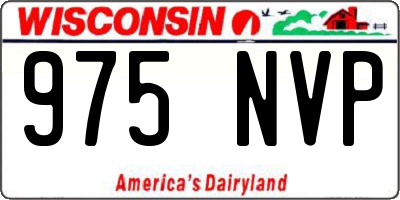 WI license plate 975NVP