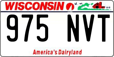 WI license plate 975NVT