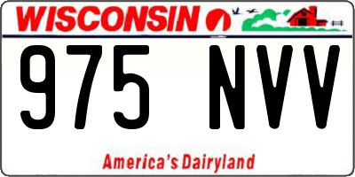 WI license plate 975NVV