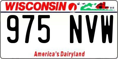 WI license plate 975NVW