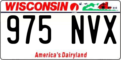 WI license plate 975NVX