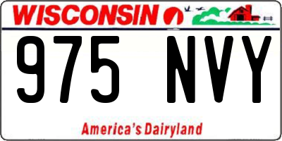 WI license plate 975NVY