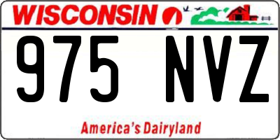 WI license plate 975NVZ
