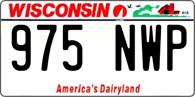WI license plate 975NWP