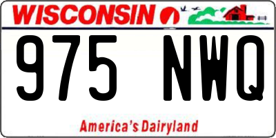WI license plate 975NWQ