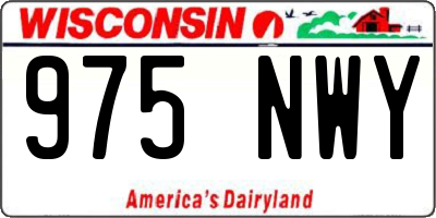 WI license plate 975NWY