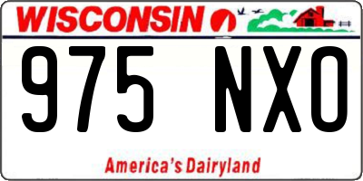 WI license plate 975NXO