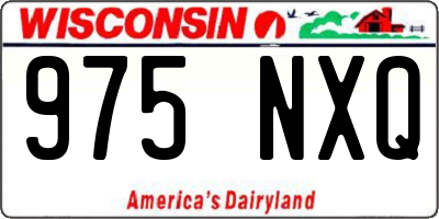 WI license plate 975NXQ