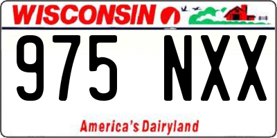 WI license plate 975NXX