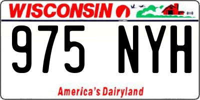 WI license plate 975NYH