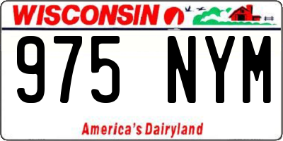 WI license plate 975NYM