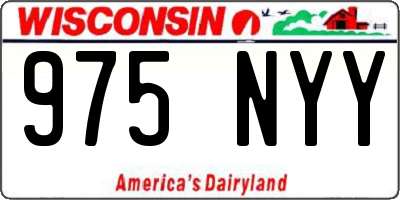 WI license plate 975NYY
