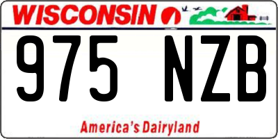 WI license plate 975NZB