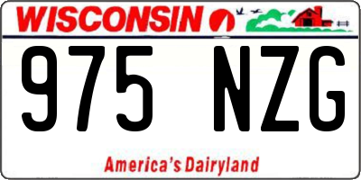 WI license plate 975NZG