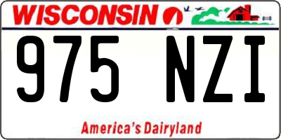 WI license plate 975NZI