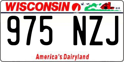 WI license plate 975NZJ