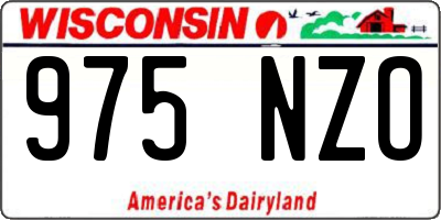 WI license plate 975NZO