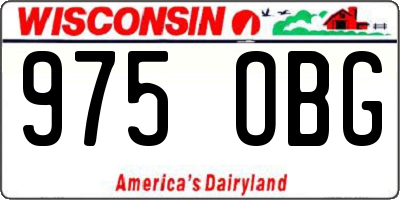WI license plate 975OBG