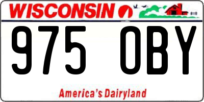 WI license plate 975OBY