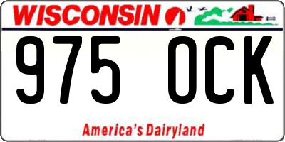 WI license plate 975OCK