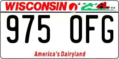 WI license plate 975OFG