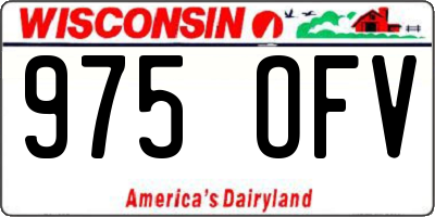WI license plate 975OFV