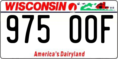 WI license plate 975OOF