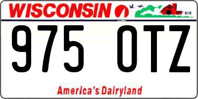 WI license plate 975OTZ