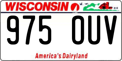 WI license plate 975OUV
