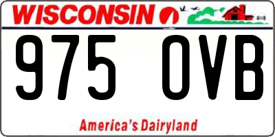 WI license plate 975OVB