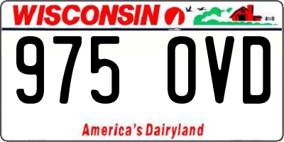 WI license plate 975OVD