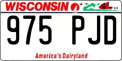 WI license plate 975PJD
