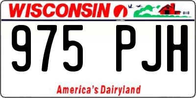 WI license plate 975PJH