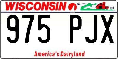 WI license plate 975PJX