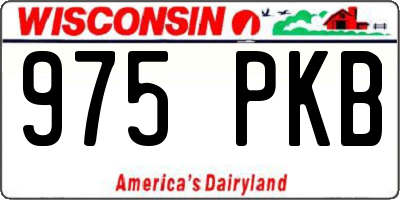WI license plate 975PKB