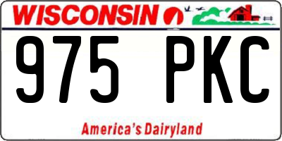 WI license plate 975PKC