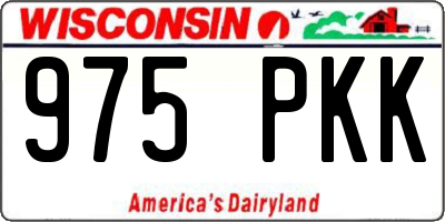 WI license plate 975PKK