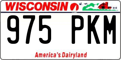 WI license plate 975PKM