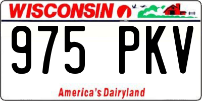 WI license plate 975PKV