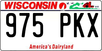 WI license plate 975PKX