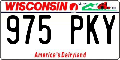 WI license plate 975PKY