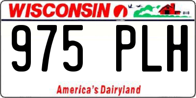 WI license plate 975PLH