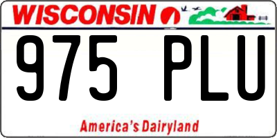 WI license plate 975PLU